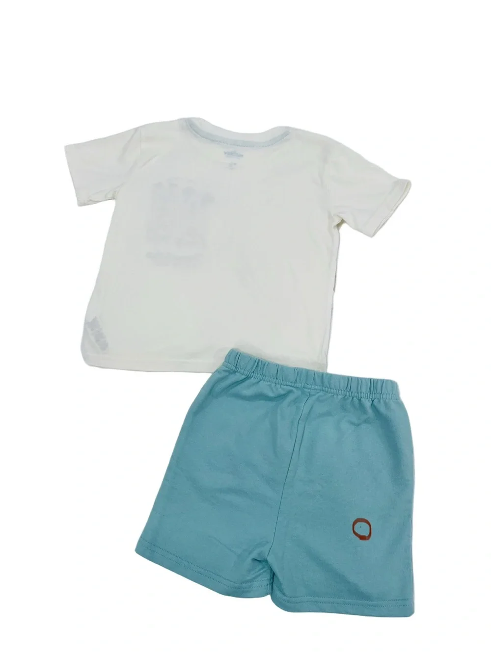 Disney Kids Two-Piece Pajama Set White and Light Blue Mickey Mouse